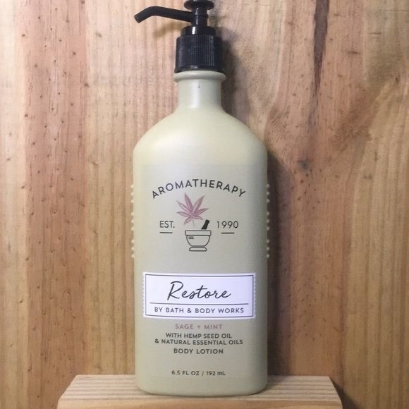 NWT BATH & BODY WORKS RESTORE SAGE + MINT BODY LOTION 6.5 FL OZ🧴💚 - Picture 3 of 3